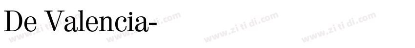 De Valencia字体转换
